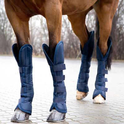Show full view: Horze Shipping Horse Boots, 4 count, Peacoat Dark Blue, Pony slide 2 of 8