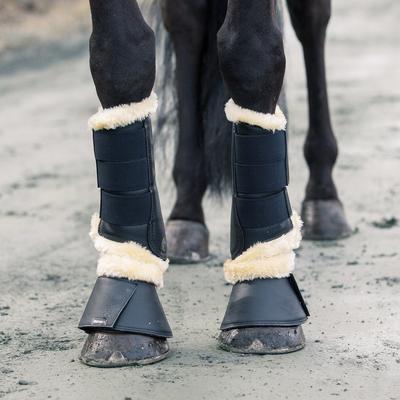 Show full view: Horze Signature Horse Bell Boots, 2 count, White, Large slide 6 of 11