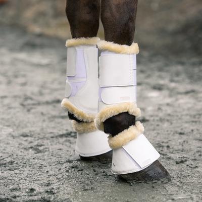 Show full view: Horze Signature Horse Bell Boots, 2 count, White, X-Large slide 2 of 11