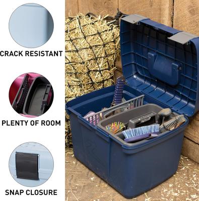 Show full view: Horze Smart Horse Grooming Box, Baby Light Blue slide 3 of 10