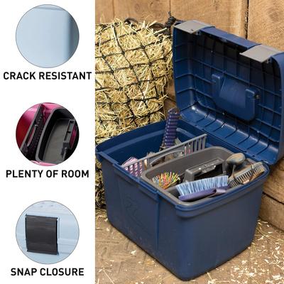 Show full view: Horze Smart Horse Grooming Box, Black slide 2 of 5