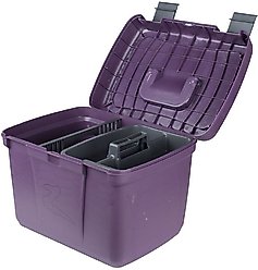 Horze Smart Horse Grooming Box, Dark Purple