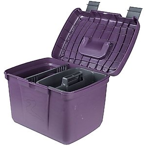 Horze Smart Horse Grooming Box, Dark Purple