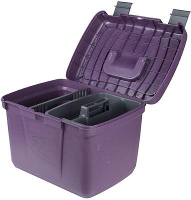 Show full view: Horze Smart Horse Grooming Box, Dark Purple slide 1 of 2