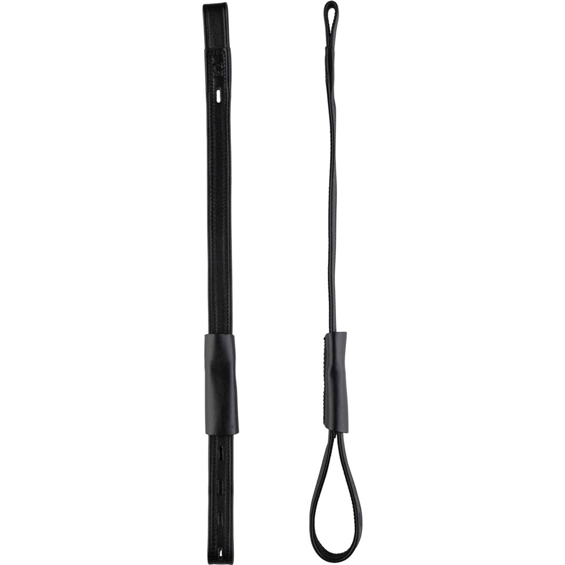 Horze Soft Dressage Horse Stirrup Leathers, 2 count, Black, 30-in