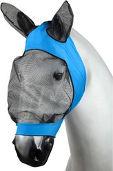 Horze Soft Stretch Horse Fly Mask, Blue, Horse