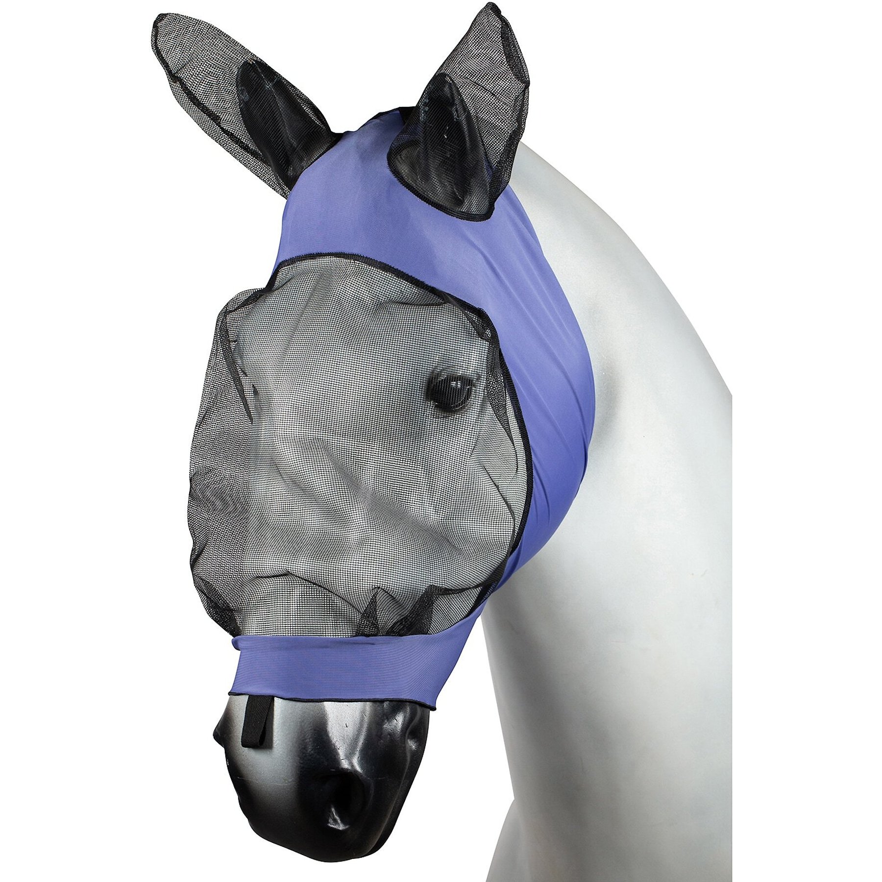 Horze Soft Stretch Horse Fly Mask, Purple, Cob