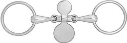 Horze Spoon Mouth Loose Ring Snaffle Horse Bit, 4.5