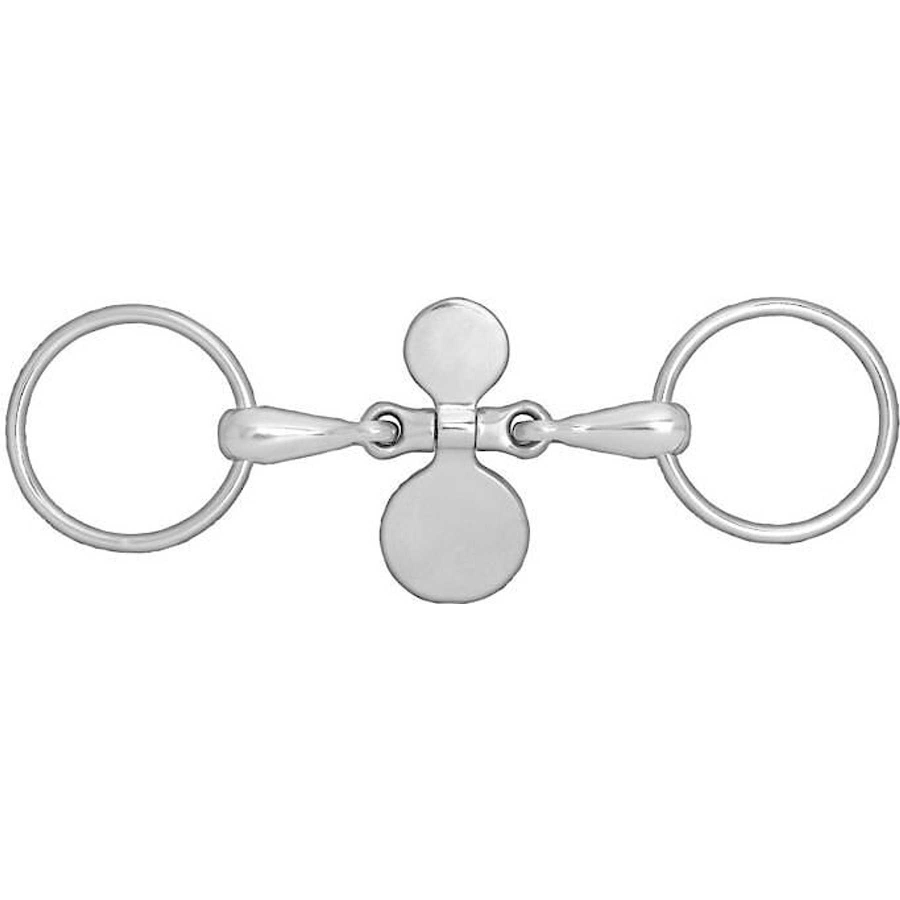 Horze Spoon Mouth Loose Ring Snaffle Horse Bit, 4.5