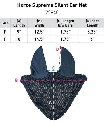 Show full view: Horze Supreme Silent Horse Ear Net, White, Pony slide 3 of 5