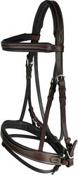 Horze Venice Soft Padded Horse Bridle, Dark Brown, Cob