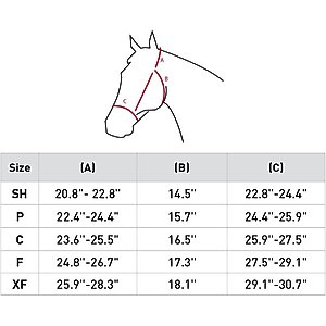 Horze Warren Soft Leather Horse Halter, Light Brown, Horse