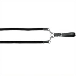 Horze Webbed Draw Horse Reins, Black, Cob slide 2 of 2