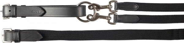 Show full view: Horze Webbed Draw Horse Reins, Black, Pony slide 1 of 1