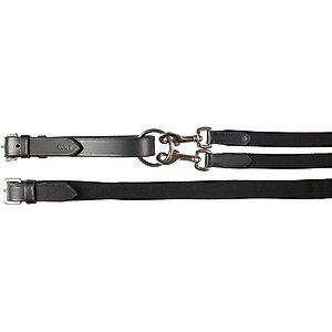Horze Webbed Draw Horse Reins, Black, Pony