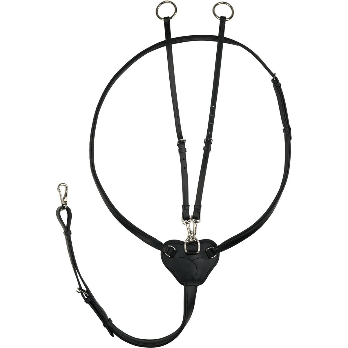 Horze Winchmore Running Martingale, Black, Horse