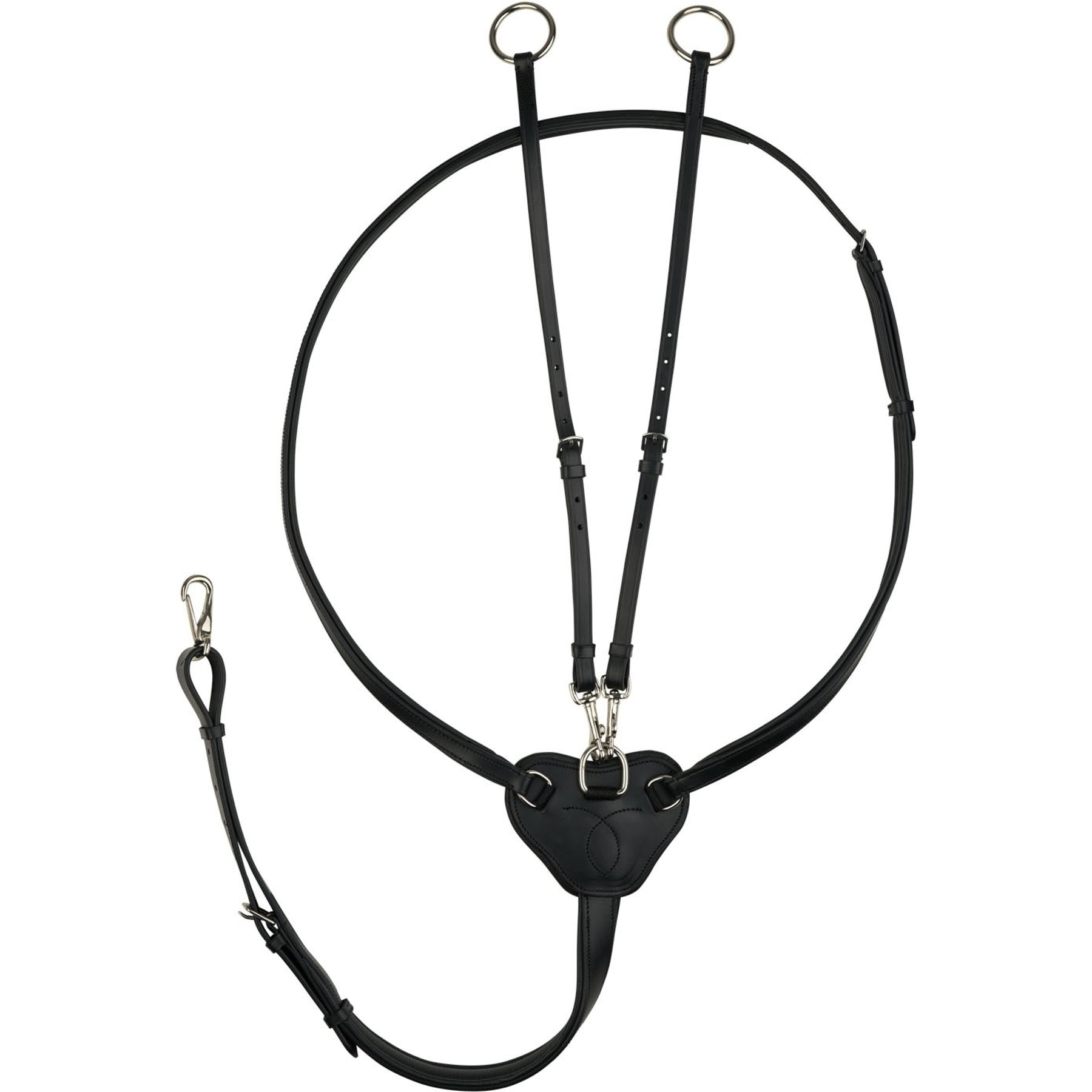 Horze Winchmore Running Martingale, Black, Horse
