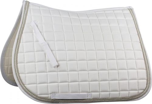 Show full view: Horze Windsor All Purpose Saddle Pad, White, Horse slide 1 of 5
