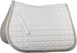 Horze Windsor All Purpose Saddle Pad, White, Pony