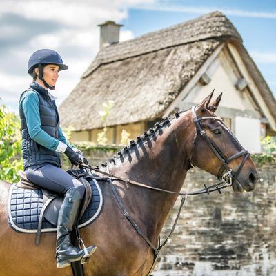 Show full view: Horze Windsor All Purpose Saddle Pad, White, Pony slide 4 of 5