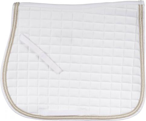 Show full view: Horze Windsor All Purpose Saddle Pad, White, Pony slide 3 of 5