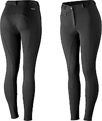 Horze Women's Active Full Seat Breeches, Black, 26