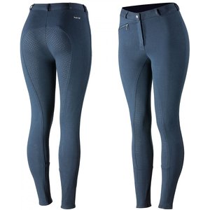 Horze Women's Active Full Seat Breeches, Peacoat Dark Blue, 32