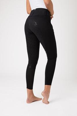 Show full view: Horze Women's Daniela Silicon Full Seat Breeches, Black, 24 slide 8 of 10
