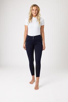 Show full view: Horze Women's Daniela Silicon Full Seat Breeches, Dark Navy, 26 slide 8 of 11