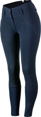 Show full view: Horze Women's Daniela Silicon Full Seat Breeches, Dark Navy, 34 slide 6 of 11