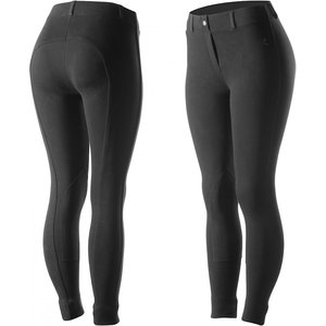 Horze Women's Ella Pull-On Knee Patch Tights, Black, 30
