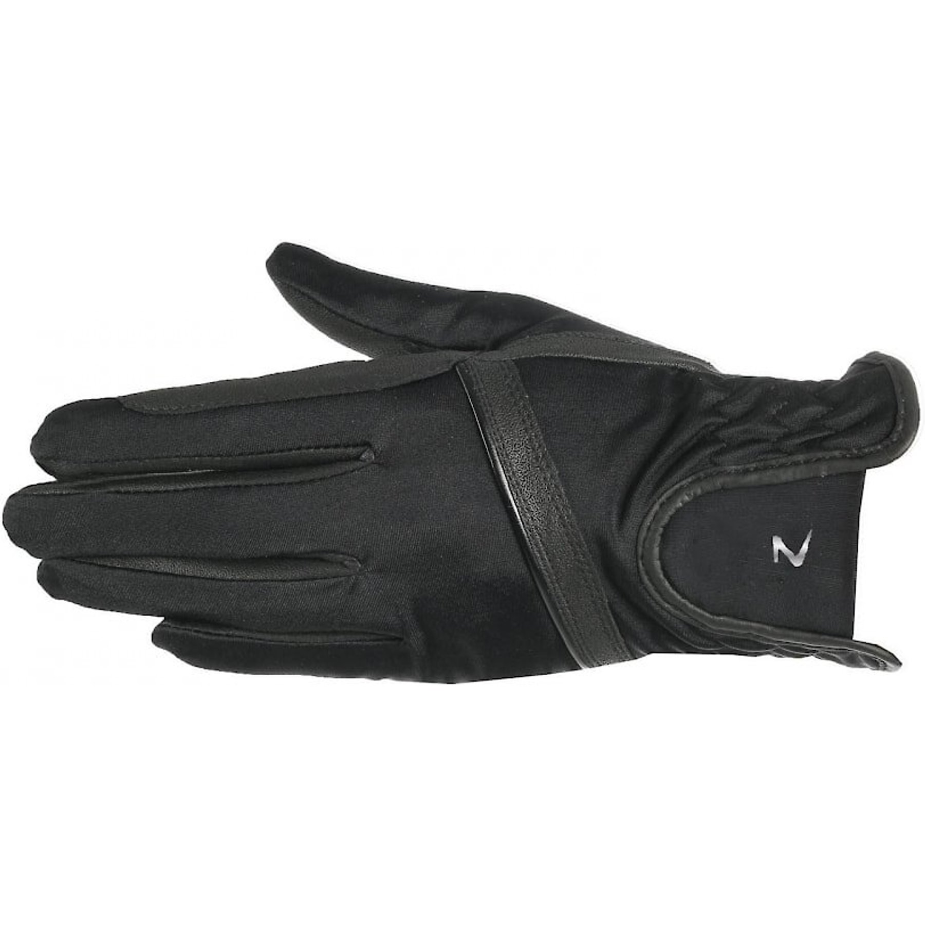 Horze Women's Evelyn Breathable Horse Riding Gloves, Black, 10