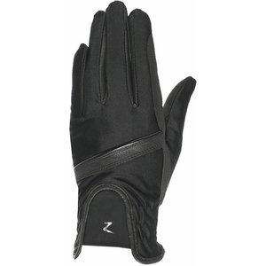 Horze Women's Evelyn Breathable Horse Riding Gloves, Black, 8