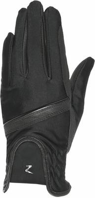 Show full view: Horze Women's Evelyn Breathable Horse Riding Gloves, Black, 8 slide 6 of 7