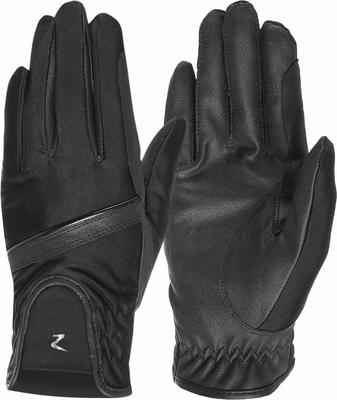 Show full view: Horze Women's Evelyn Breathable Horse Riding Gloves, Black, 8 slide 4 of 7