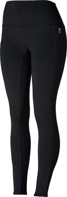 Show full view: Horze Womens Gillian Silicone Full Seat Tights, Black, 28 slide 6 of 8