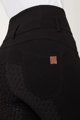 Show full view: Horze Women's Tara High Waist Full Seat Breeches, Black, 26 slide 7 of 11