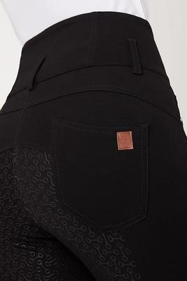 Show full view: Horze Women's Tara High Waist Full Seat Breeches, Black, 28 slide 6 of 11