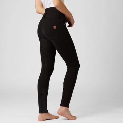 Show full view: Horze Women's Tara High Waist Full Seat Breeches, Black, 32 slide 9 of 11