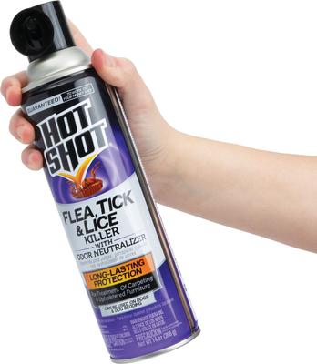 Show full view: Hot Shot Flea, Tick & Lice Killer Spray, 14-fl oz bottle slide 5 of 7