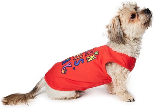 Show full view: Hotel Doggy Dog Tank Top, Fiery Red, X-Small slide 4 of 6