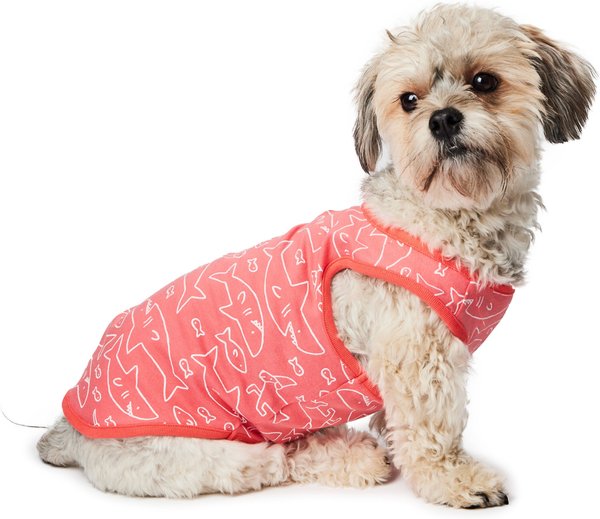 Show full view: Hotel Doggy Dog Tank Top, Living Coral, Medium slide 3 of 7