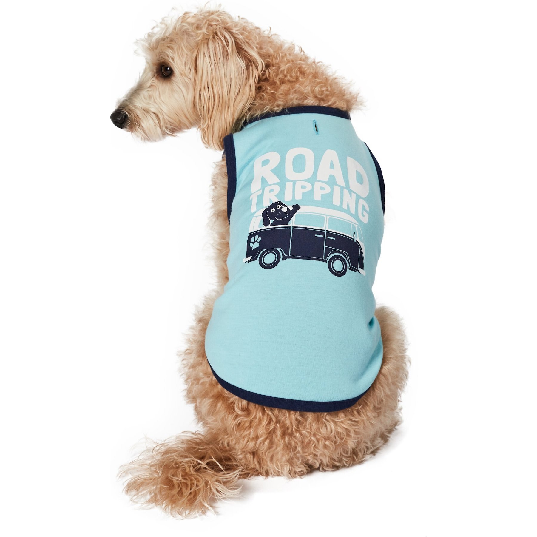 Hotel Doggy Road Tripping Dog Tank, Medium