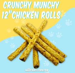 HOTSPOT PETS 12-in Chicken Crunchy Munchy Rolls Dog Treats, 2 count slide 2 of 9