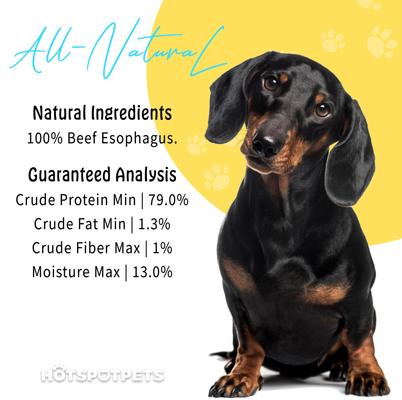 Show full view: HOTSPOT PETS 12-in Flat Beef Gullet Dog Treats, 50 count slide 7 of 11