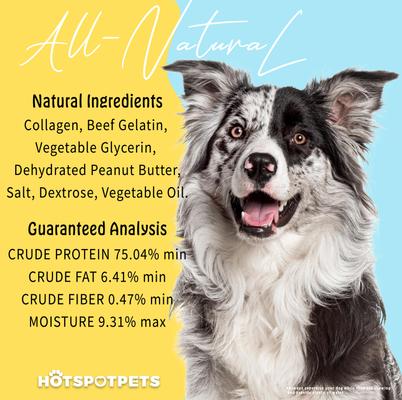 Show full view: HOTSPOT PETS 12-in Peanut Butter Crunchy Munchy Rolls Dog Treats, 2 count slide 6 of 10