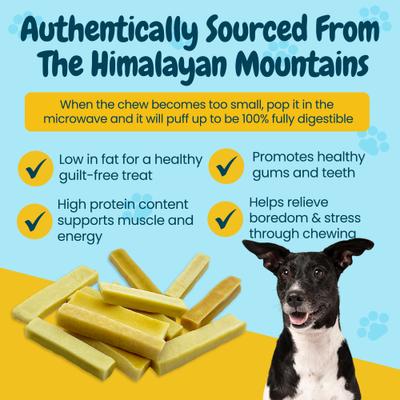 Show full view: HOTSPOT PETS 3 to 4-in Himalayan Yak Cheese Dog Chew Treats, Small, 3 count slide 7 of 11