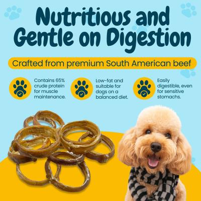 Show full view: HOTSPOT PETS 4 to 5-in Beef Bully Rings Dog Treats, Large, 3 count slide 7 of 11