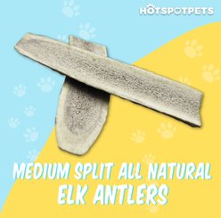 HOTSPOT PETS 5 to 6-in Split Elk Antlers Dog Treats, Medium, 2 count slide 2 of 9