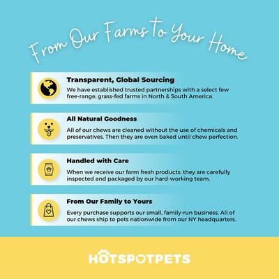 Show full view: HOTSPOT PETS 5-in Crunchy Beef Tripe Twists Dog Treats, 6 count slide 8 of 9